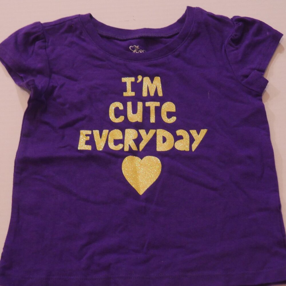 purple  cute tee